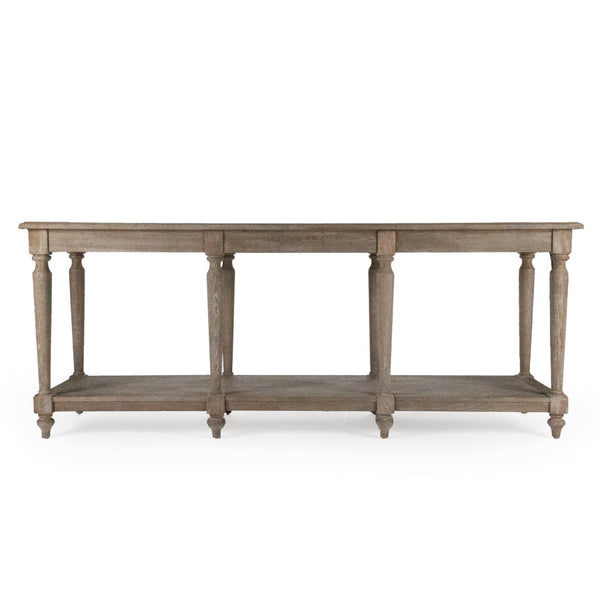 Zentique Alsace Buffet Table - Premium Oak Design In Limed Grey Oak For Elegant Dining & Ample Storage Limed Grey Oak Oak T043 E272