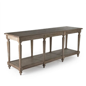 Zentique Alsace Buffet Table - Premium Oak Design In Limed Grey Oak For Elegant Dining & Ample Storage Limed Grey Oak Oak T043 E272