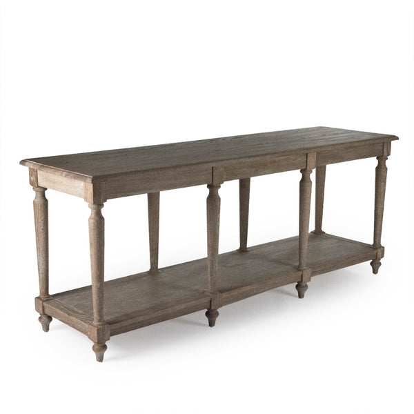 Zentique Alsace Buffet Table - Premium Oak Design In Limed Grey Oak For Elegant Dining & Ample Storage Limed Grey Oak Oak T043 E272