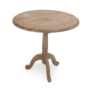 Zentique Monroe Solid Oak Round Table — Warm Oak Finish, Timeless Silhouette, Durable Everyday Dining Centerpiece T070 E272