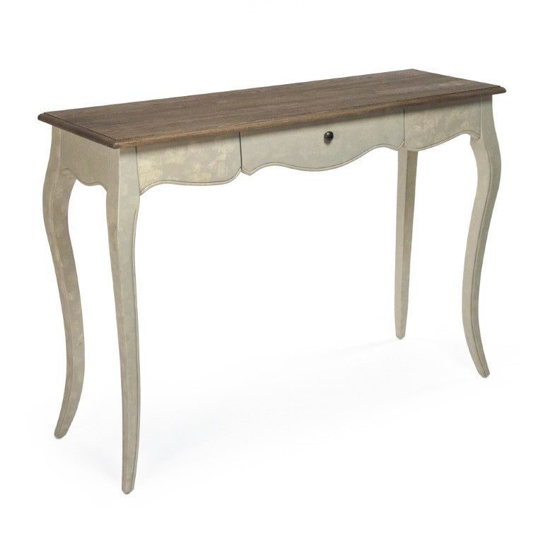 Zentique Rosa Slim Birch Console Table for Entryway – Scandinavian Modern Design, Durable Solid Wood Surface T089 E255-3 309