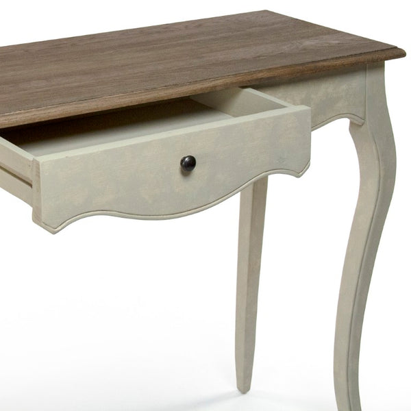 Zentique Rosa Slim Birch Console Table for Entryway – Scandinavian Modern Design, Durable Solid Wood Surface T089 E255-3 309