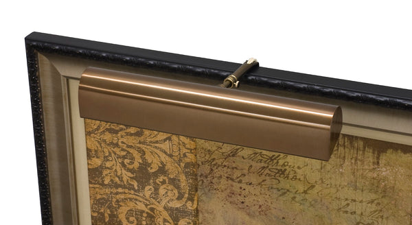 House Of Troy Traditional 8" Gold Plug-in Picture Lights - Elegant Classic Design With Extendable Arm For Art Display Statuary Bronze Metal T14-56