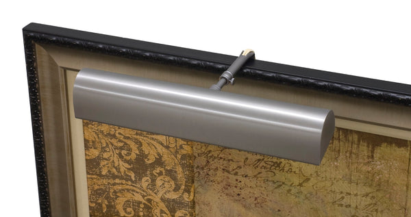 House Of Troy Traditional 8" Gold Plug-in Picture Lights - Elegant Classic Design With Extendable Arm For Art Display Pewter Metal T18-31