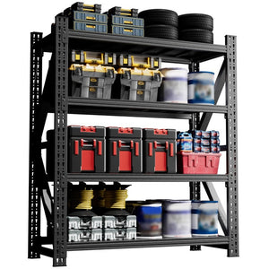 English Elm Heavy Duty Cold-Rolled Steel Garage Shelving Unit 4000Lb Industrial Storage Rack T2398P480397