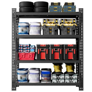 English Elm Heavy Duty Cold-Rolled Steel Garage Shelving Unit 4000Lb Industrial Storage Rack T2398P480397