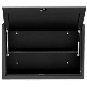 English Elm Heavy Duty Steel Wall Cabinet Hydraulic Lift Door Locking Garage Workshop Storage T2398P507510