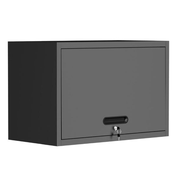 English Elm Heavy Duty Steel Wall Cabinet Hydraulic Lift Door Locking Garage Workshop Storage T2398P507510