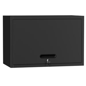 English Elm Heavy Duty Steel Wall Cabinet Hydraulic Lift Door Locking Garage Workshop Storage T2398P507510