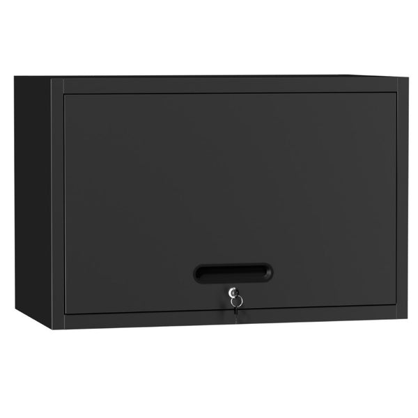 English Elm Heavy Duty Steel Wall Cabinet Hydraulic Lift Door Locking Garage Workshop Storage T2398P507510