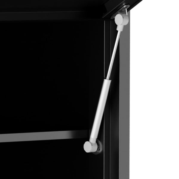 English Elm Heavy Duty Steel Wall Cabinet Hydraulic Lift Door Locking Garage Workshop Storage T2398P507510