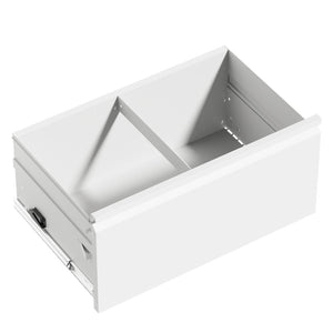 English Elm 4 Drawer Lateral Steel Filing Cabinet with Lock for Home Office Document Storage White T2398P507526