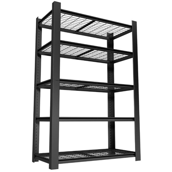 English Elm 72H Five Tier Heavy Duty Steel Wire Shelving Rack for Pantry Garage and Kitchen T2398P544589