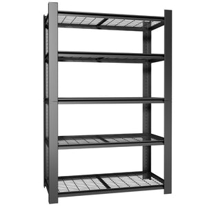 English Elm 72H Five Tier Heavy Duty Steel Wire Shelving Rack for Pantry Garage and Kitchen T2398P544589