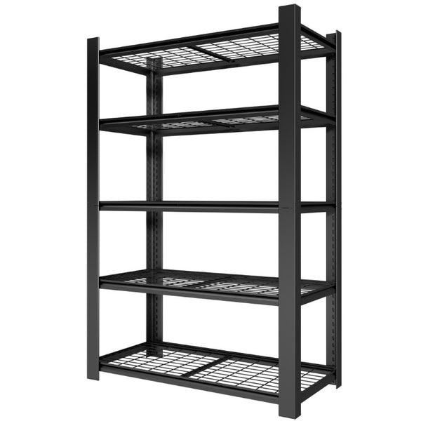 English Elm 72H Five Tier Heavy Duty Steel Wire Shelving Rack for Pantry Garage and Kitchen T2398P544589