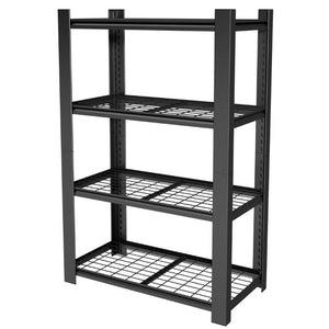English Elm 60H Four Tier Heavy Duty Steel Mesh Shelving Unit Pantry Garage Kitchen Storage Rack T2398P544590