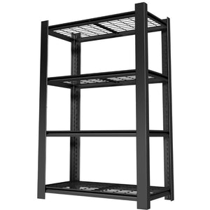 English Elm 60H Four Tier Heavy Duty Steel Mesh Shelving Unit Pantry Garage Kitchen Storage Rack T2398P544590
