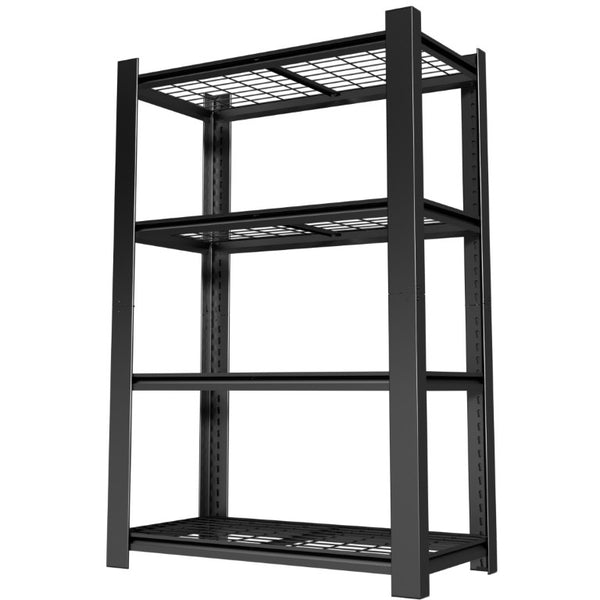 English Elm 60H Four Tier Heavy Duty Steel Mesh Shelving Unit Pantry Garage Kitchen Storage Rack T2398P544590