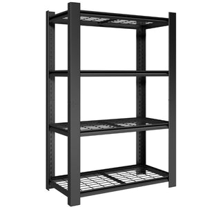 English Elm 60H Four Tier Heavy Duty Steel Mesh Shelving Unit Pantry Garage Kitchen Storage Rack T2398P544590