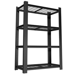 English Elm 60H Four Tier Heavy Duty Steel Mesh Shelving Unit Pantry Garage Kitchen Storage Rack T2398P544590
