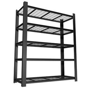 English Elm 72H Five Tier Steel Wire Shelving Rack 3000 Lb Capacity Pantry Garage Storage T2398P544591
