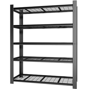 English Elm 72H Five Tier Steel Wire Shelving Rack 3000 Lb Capacity Pantry Garage Storage T2398P544591