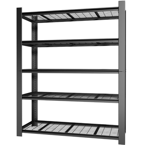 English Elm 72H Five Tier Steel Wire Shelving Rack 3000 Lb Capacity Pantry Garage Storage T2398P544591