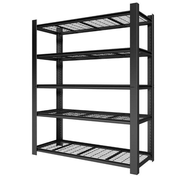 English Elm 72H Five Tier Steel Wire Shelving Rack 3000 Lb Capacity Pantry Garage Storage T2398P544591