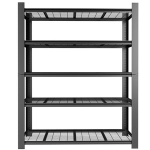 English Elm 72H Five Tier Steel Wire Shelving Rack 3000 Lb Capacity Pantry Garage Storage T2398P544591