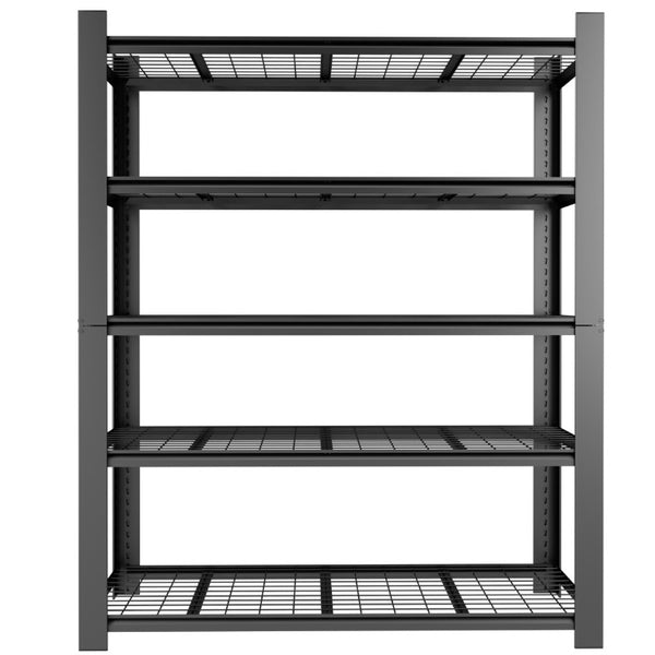 English Elm 72H Five Tier Steel Wire Shelving Rack 3000 Lb Capacity Pantry Garage Storage T2398P544591