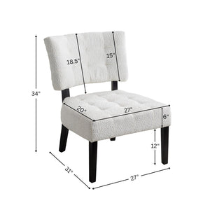 English Elm Blended Leather Button Tufted Oversized Accent Chair Hardwood Frame Transitional Lounge Gray T2574P164247