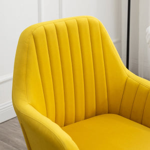 English Elm Tuchico Barrel Back Velvet Accent Chair with Tufted Seat and Beech Wood Legs T2574P164265
