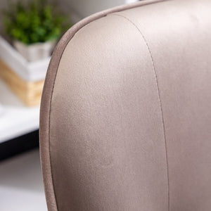 English Elm Doarnin Velvet Barrel Accent Chair with Button Tufted Back and Solid Wood Legs Chocolate T2574P164267