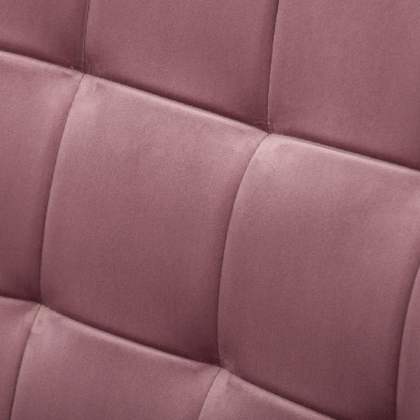 English Elm Leiria Wingback Velvet Tufted Accent Chair with Matching Ottoman Mid-century Lounge Mauve T2574P164274