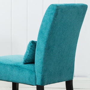 English Elm Pisano Chenille Armless Accent Chair with Graffiti Weave and Espresso Wood Legs T2574P164276