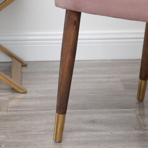 English Elm Lindale Velvet Button Tufted Accent Chair with Nailhead Trim and Gold Tipped Legs T2574P164506
