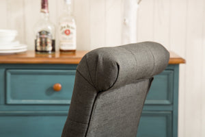English Elm Habit Tufted Parsons Dining Chairs Set of 2 Solid Oak Wood Frame Upholstered T2574P164542