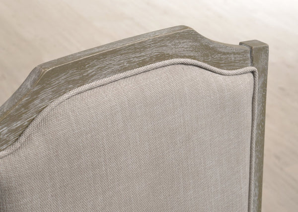 English Elm Ferran Hardwood Dining Chairs Set of 2 Distressed Gray Farmhouse Turned Leg Design T2574P164567