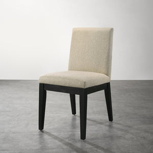English Elm Roundhill Furniture Rocco Solid Wood Upholstered Dining Chairs Set of 2 for Modern Rooms T2574P164570