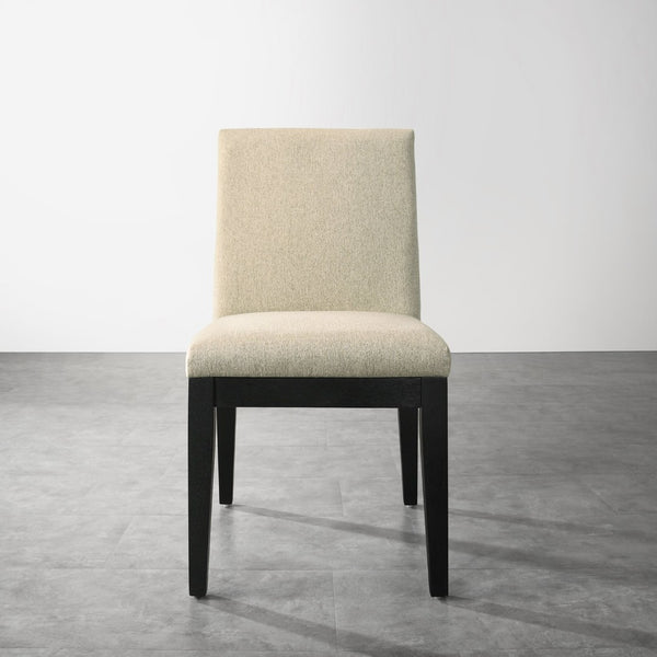 English Elm Roundhill Furniture Rocco Solid Wood Upholstered Dining Chairs Set of 2 for Modern Rooms T2574P164570