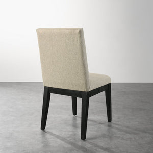 English Elm Roundhill Furniture Rocco Solid Wood Upholstered Dining Chairs Set of 2 for Modern Rooms T2574P164570