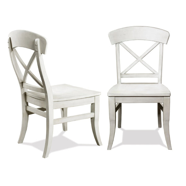 English Elm Harola X-back Solid Hardwood Dining Chairs Farmhouse Cottage Style Set of Two T2574P164579