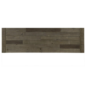 English Elm Prato Solid Rubberwood Dining Bench with Distressed Oak Seat and Turned Farmhouse Legs Blue+Brown T2574P164613