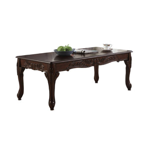 English Elm Traditional Carved Claw Foot Coffee Table in Dark Cherry for Classic Living Rooms T2574P164637