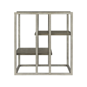 English Elm Padena Industrial Wood and Metal End Table with Tiered Shelves for Modern Living Rooms T2574P164788