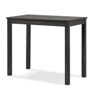 English Elm Sora Counter Height Dining Set with Tufted Saddle Stools for Breakfast Nook Spaces Gray T2574P164802