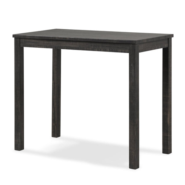 English Elm Sora Counter Height Dining Set with Tufted Saddle Stools for Breakfast Nook Spaces Gray T2574P164802