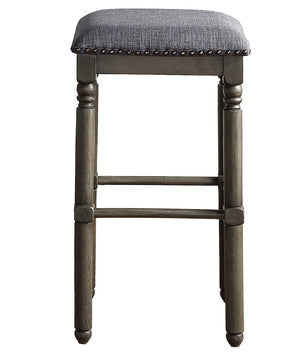 English Elm Arnhem Backless Rubberwood Barstools with Nailhead Trim for Kitchen Island or Home Bar T2574P164818