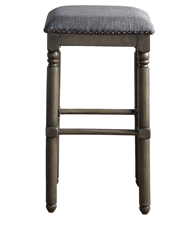 English Elm Arnhem Backless Rubberwood Barstools with Nailhead Trim for Kitchen Island or Home Bar T2574P164818