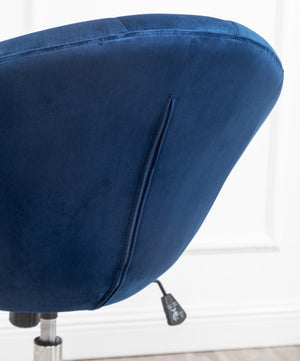 English Elm Noas Velvet Tufted Swivel Chair with Hydraulic Lift for Home Office or Bedroom T2574P164848